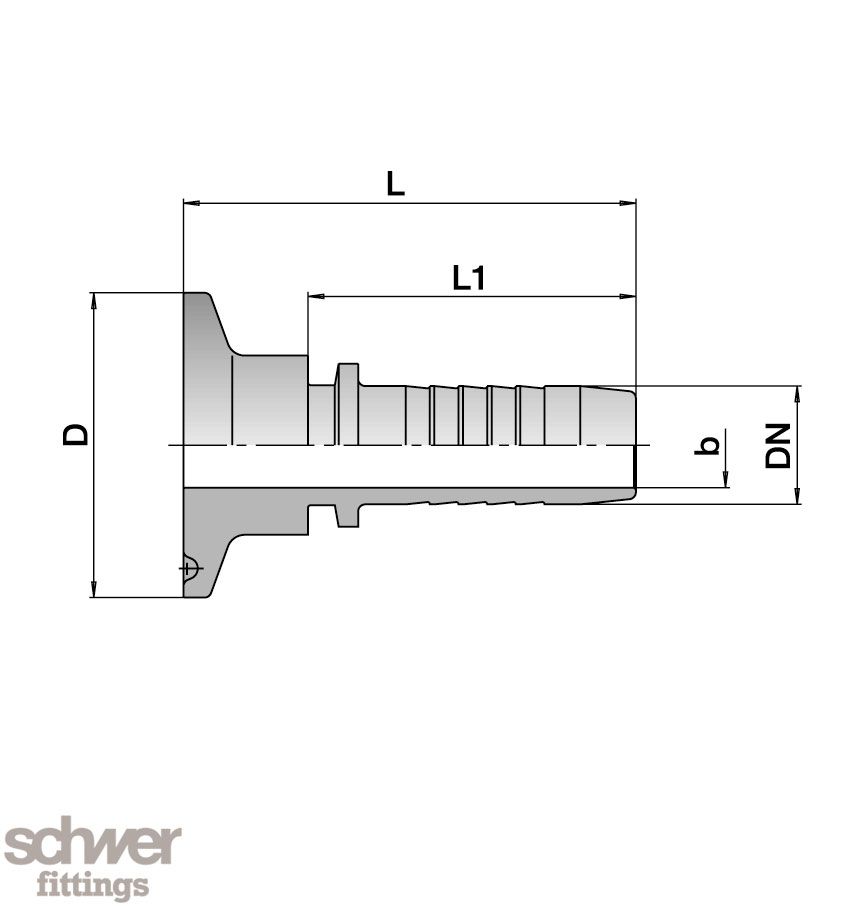 Klemm-Schlauchstutzen