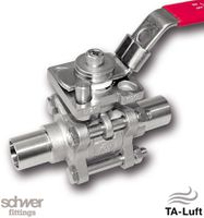 3 delige kogelafsluiter