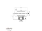 Insteek T-opschroef fitting