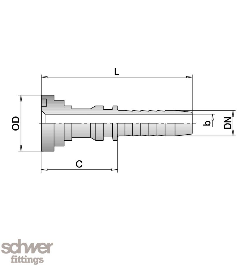 SAE Schlauchstutzen 6000 PSI