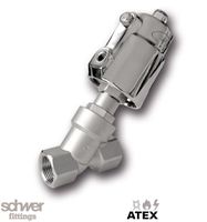 斜座-截止阀，气动控制