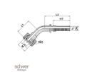 ﻿﻿Interlock Hose Tail Swivel Female 45° DKO