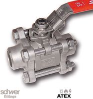 3-teiliger Kugelhahn