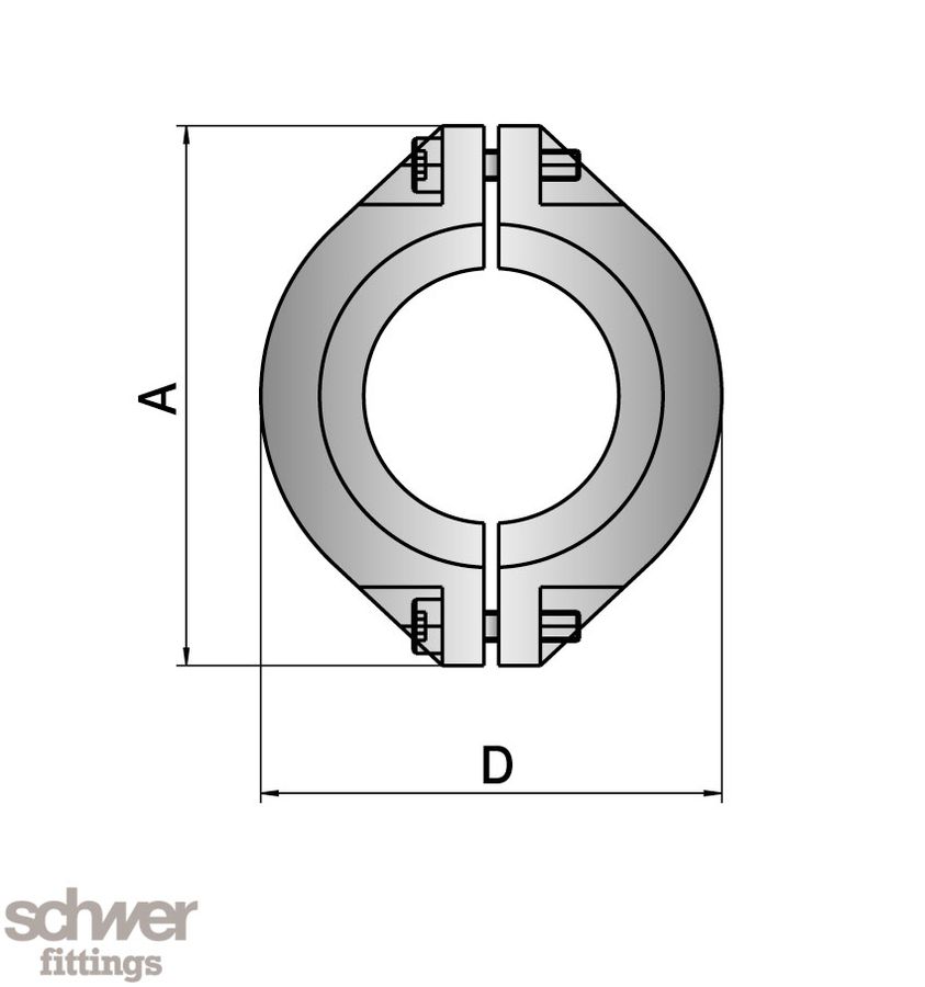 ﻿Spannring für Metalldichtungen