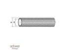 Furtun PTFE neted pe interior, ondulat pe exterior