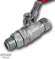 Válvula de bola de dos piezas baja presión orientable