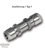 Gerade Schottverschraubung