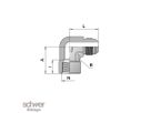 Flare Equal Female Stud Elbow  37°