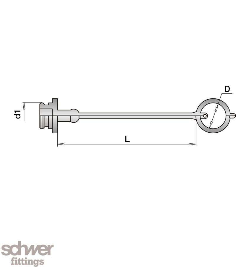 Dust Cap with Strap: for coupling