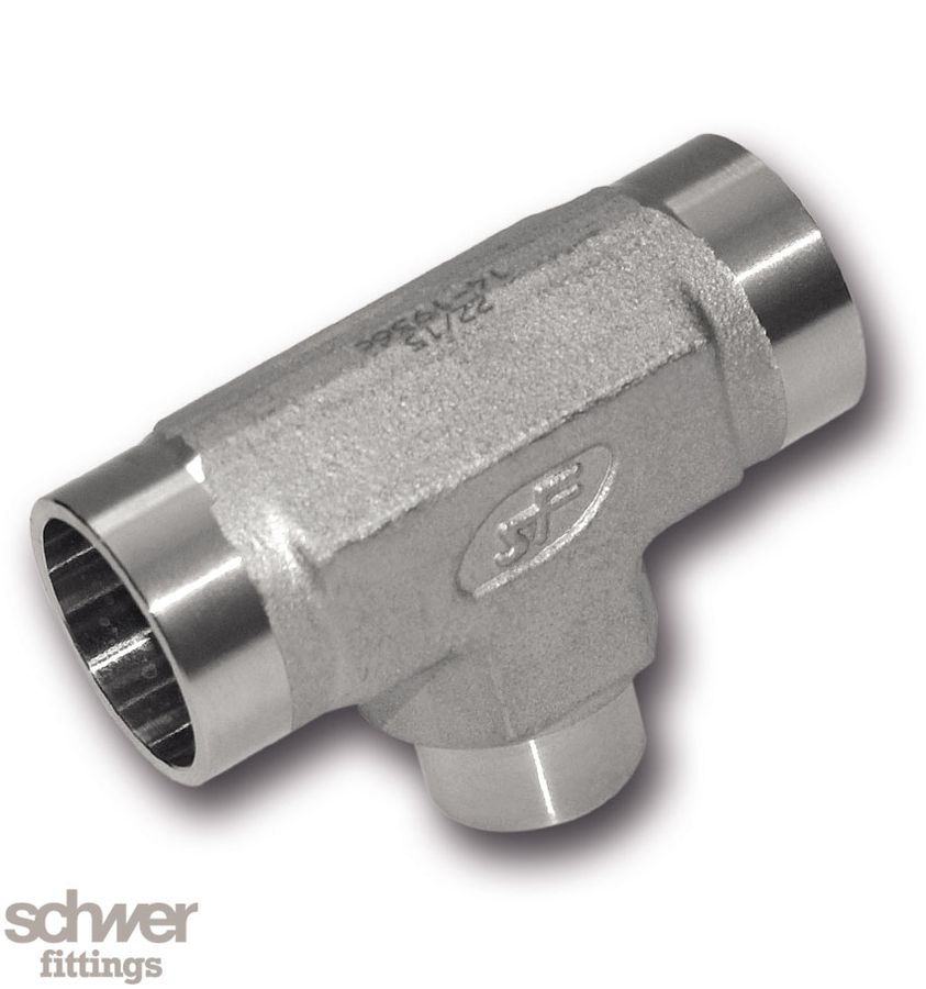 Insteek T reduceer fitting