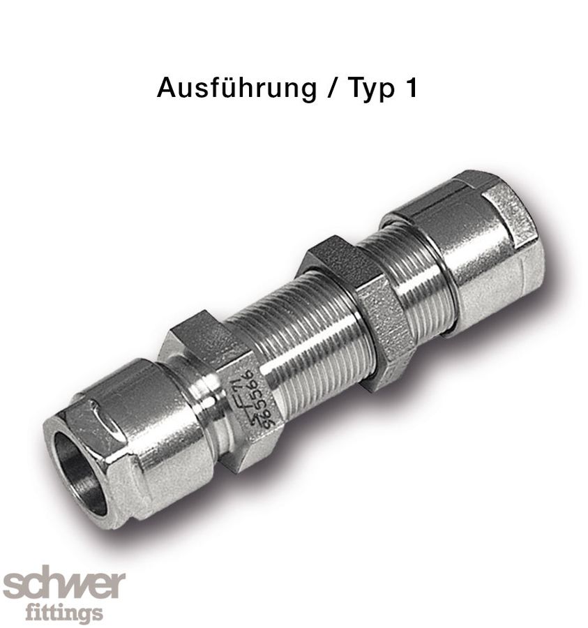 Gerade Schottverschraubung