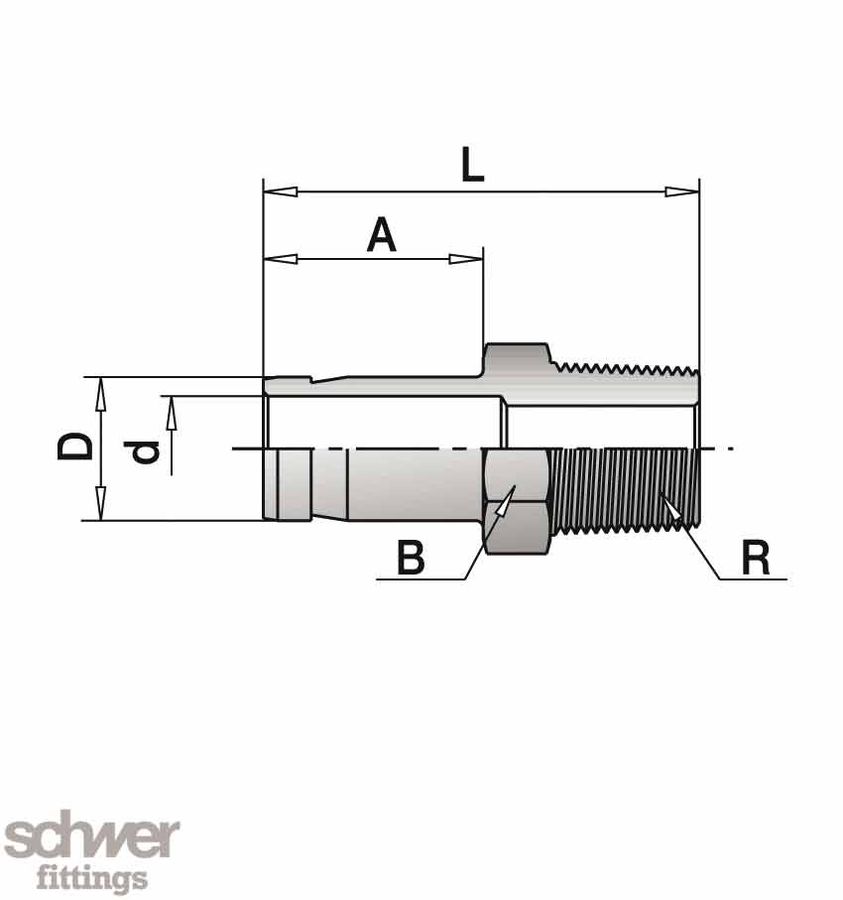 Einschraub-Schaft Adapter