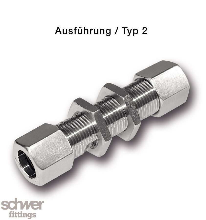 Gerade Schottverschraubung