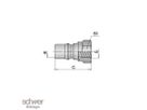 High Pressure Coupling, non valved: Plug