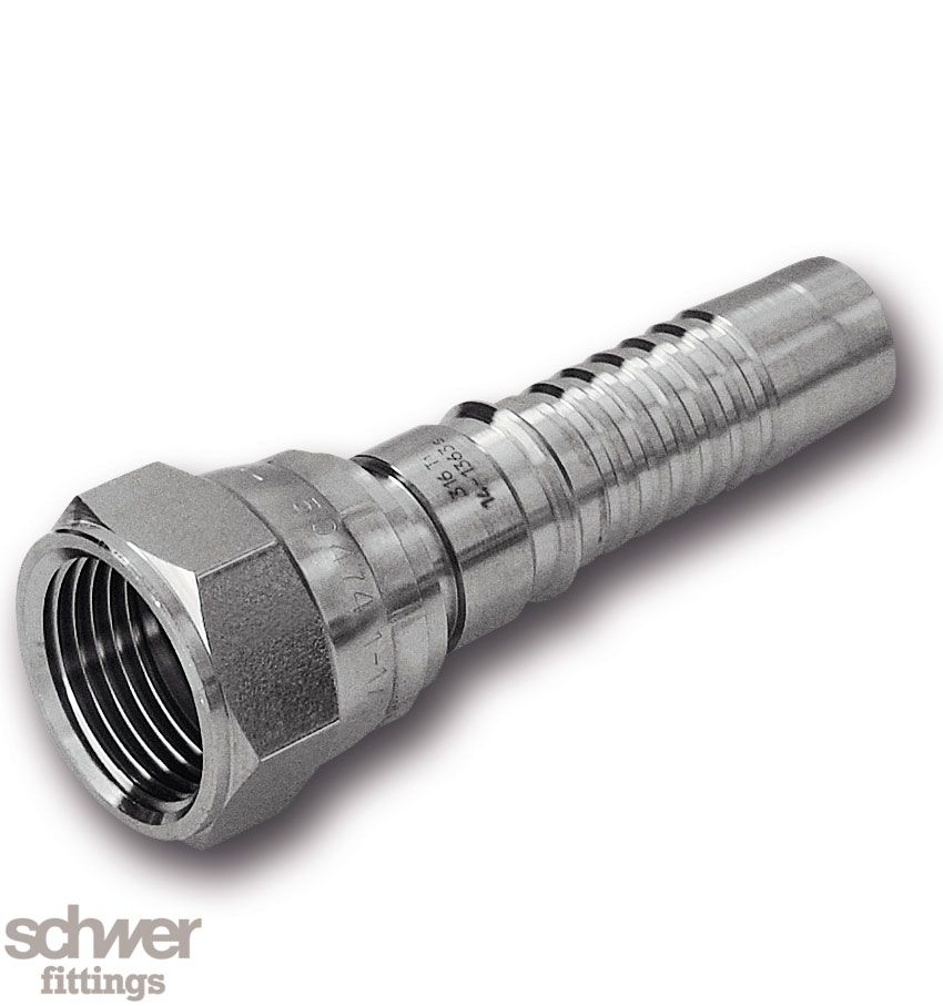 ﻿﻿Interlock Hose Tail Swivel Female DKJ
