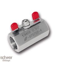 蝴蝶柄一片式球阀