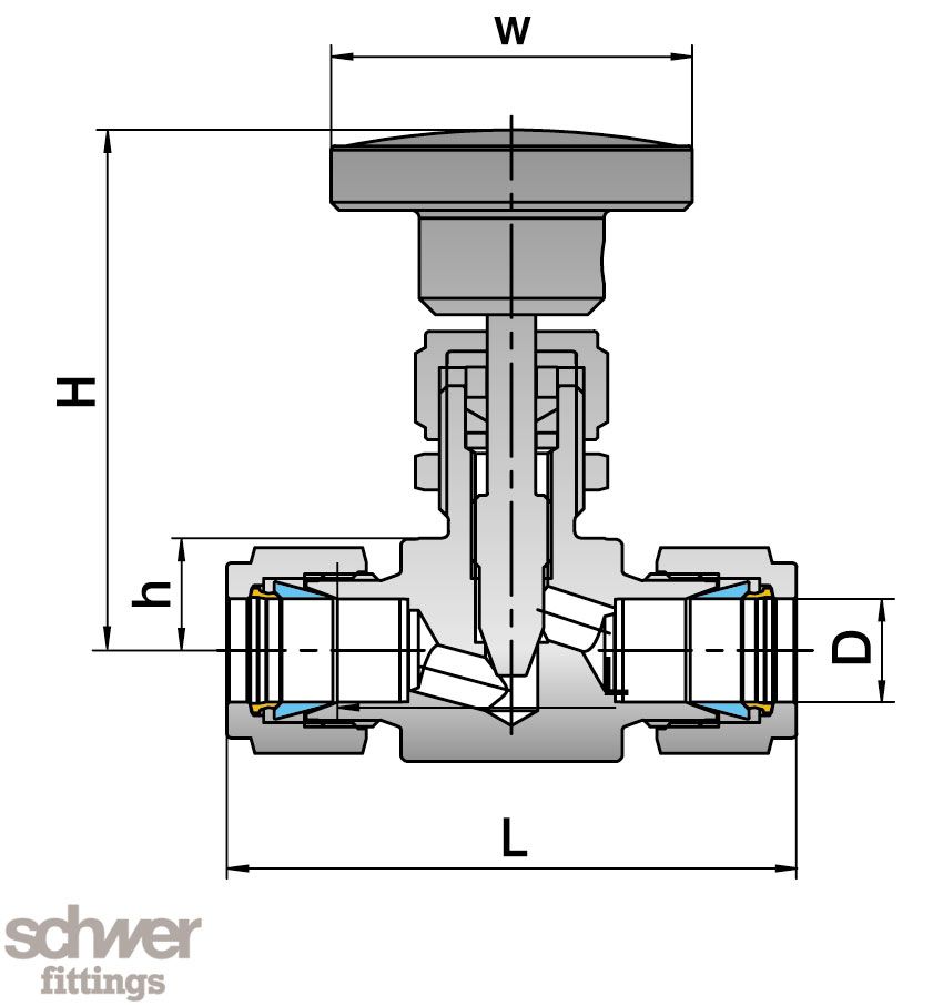 naaldventiel (5000 PSI)