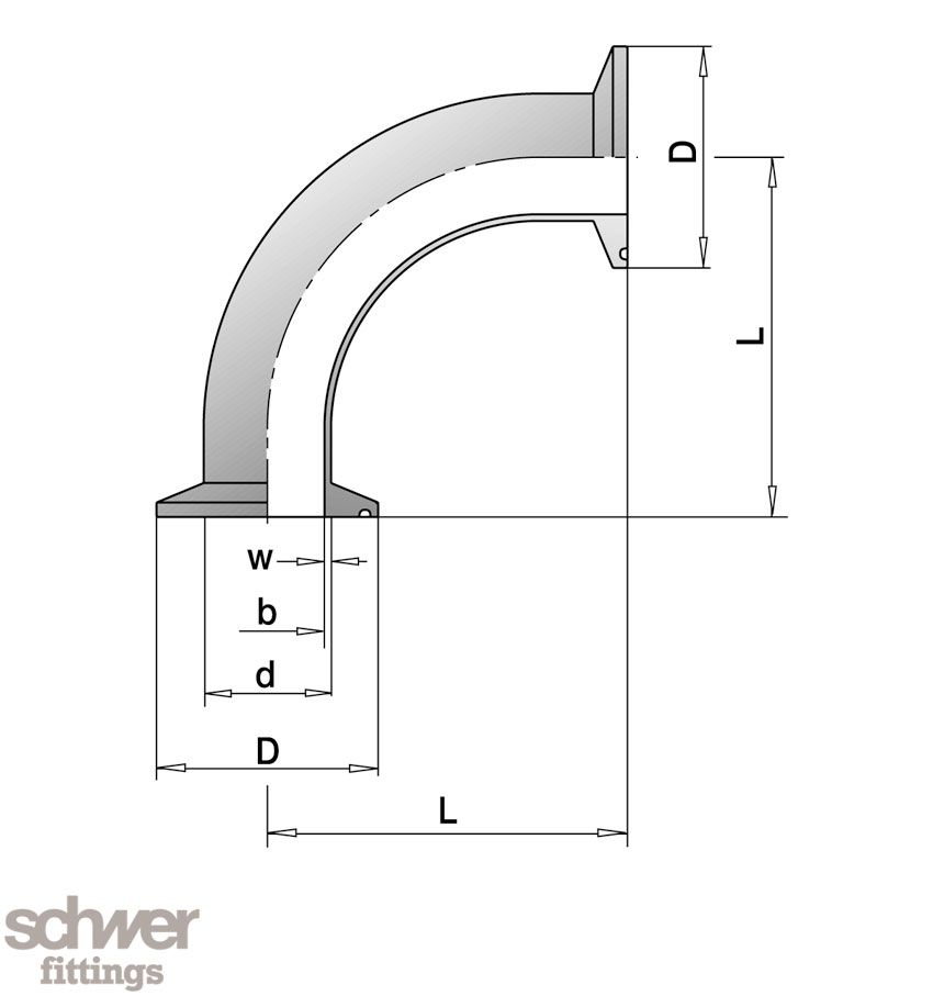 Codo clamp 90º