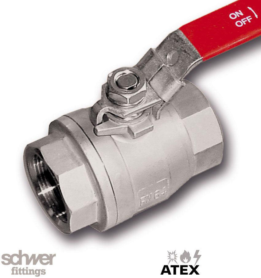 2-teiliger Muffenkugelhahn