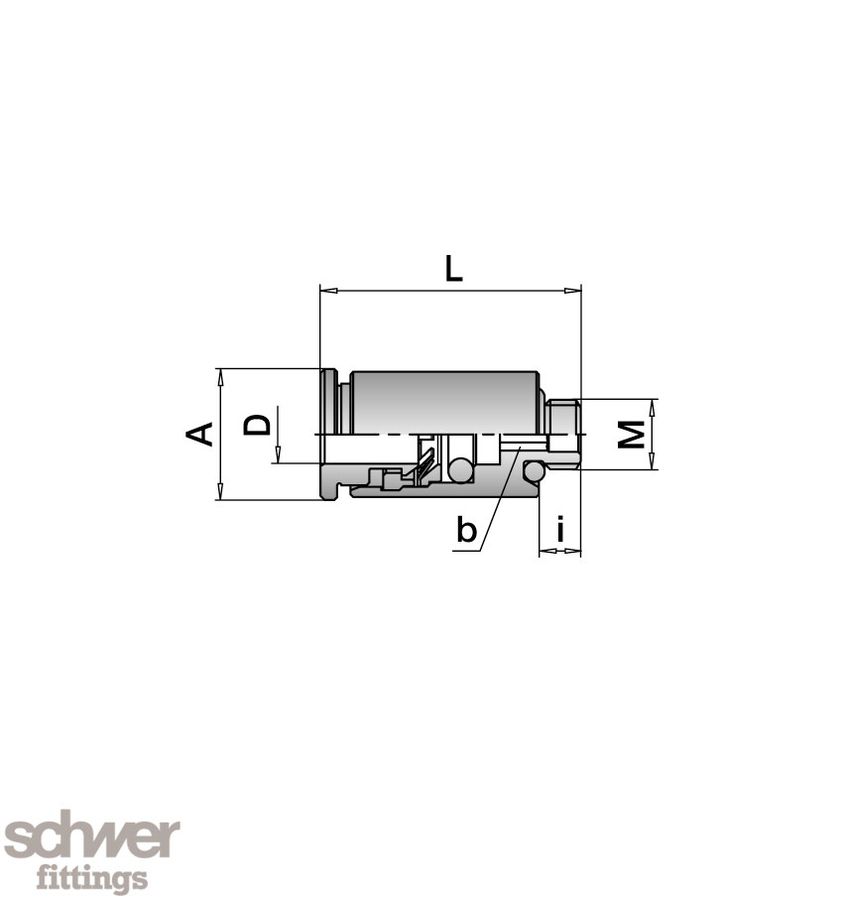 Male Stud Coupling round