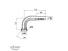 ﻿﻿Interlock Hose Tail Swivel Female 90° DKJ