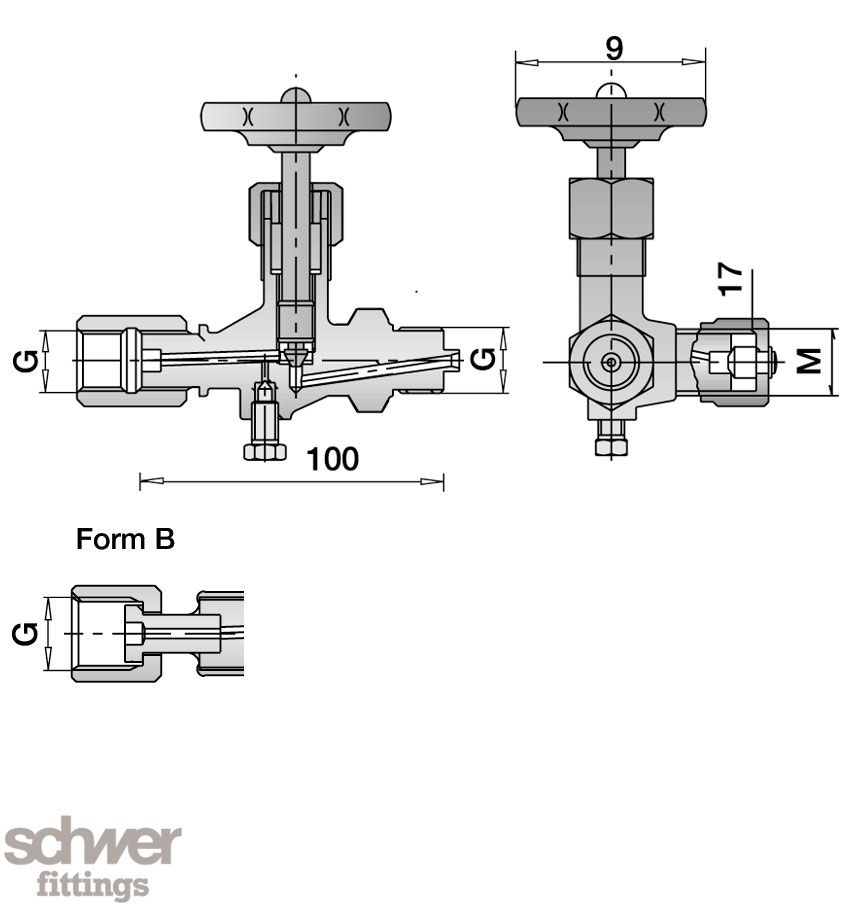 Manometer-Absperrventil