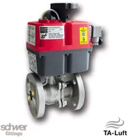 带电动执行器的两片式法兰球阀