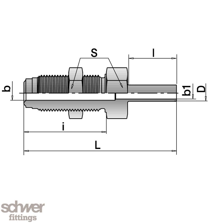 Einschraub-Schott-Schweißverbinder