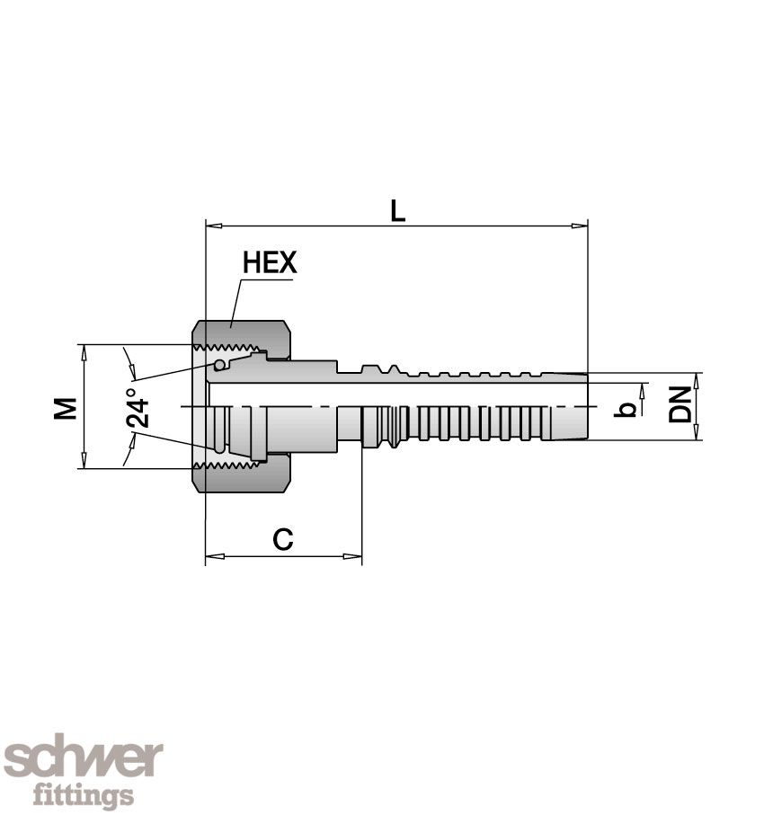 ﻿﻿Interlock Schlauchstutzen DKO