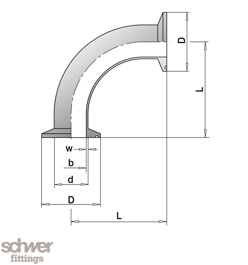 Codo clamp 90º
