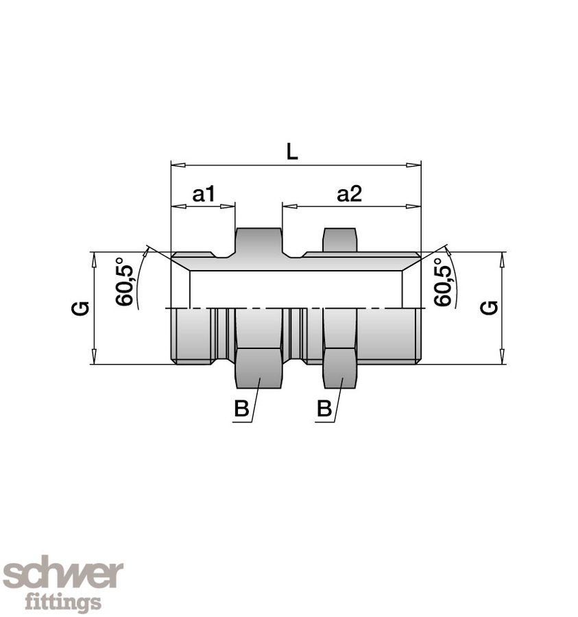 Gerader Schott-Stutzen