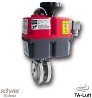 带电动执行器的短法兰球阀