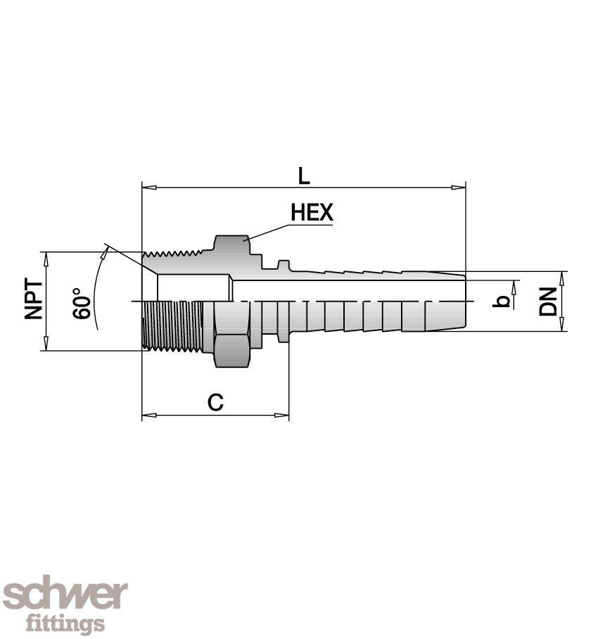 hadicový adapter AGN NPT