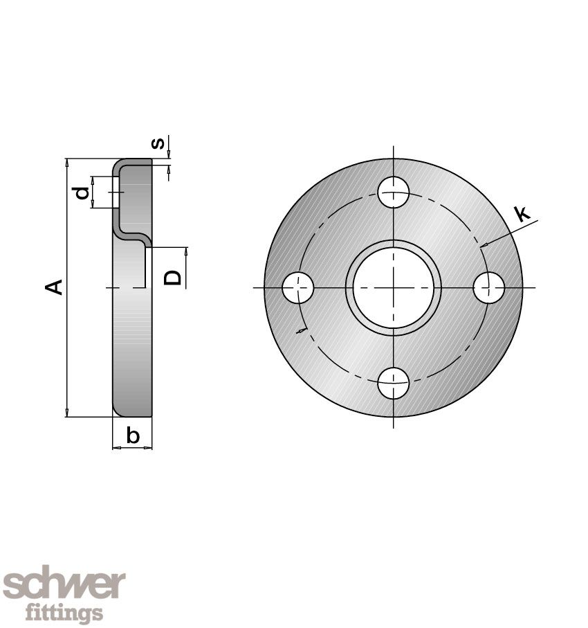 Moulded-Backing Flange