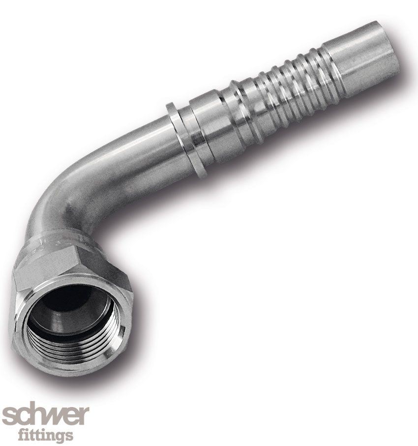 ﻿﻿Interlock Hose Tail Swivel Female 90° DKJ
