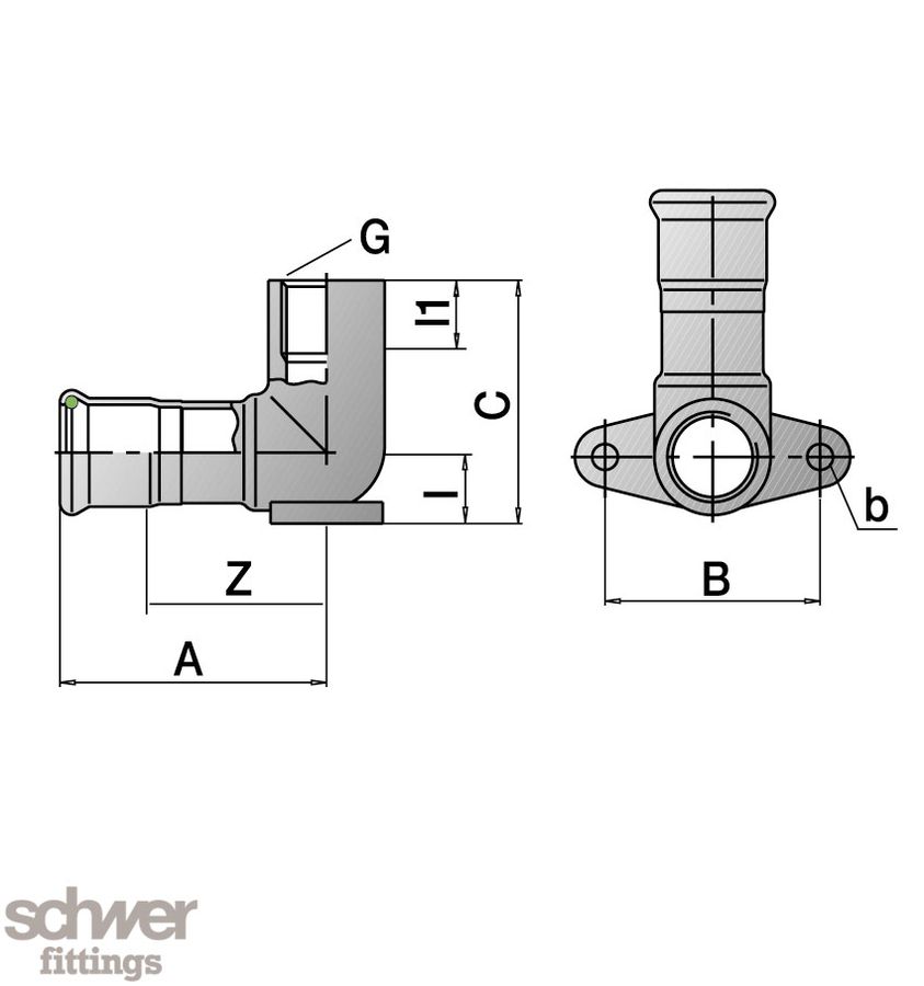 Deckenwinkel 90°