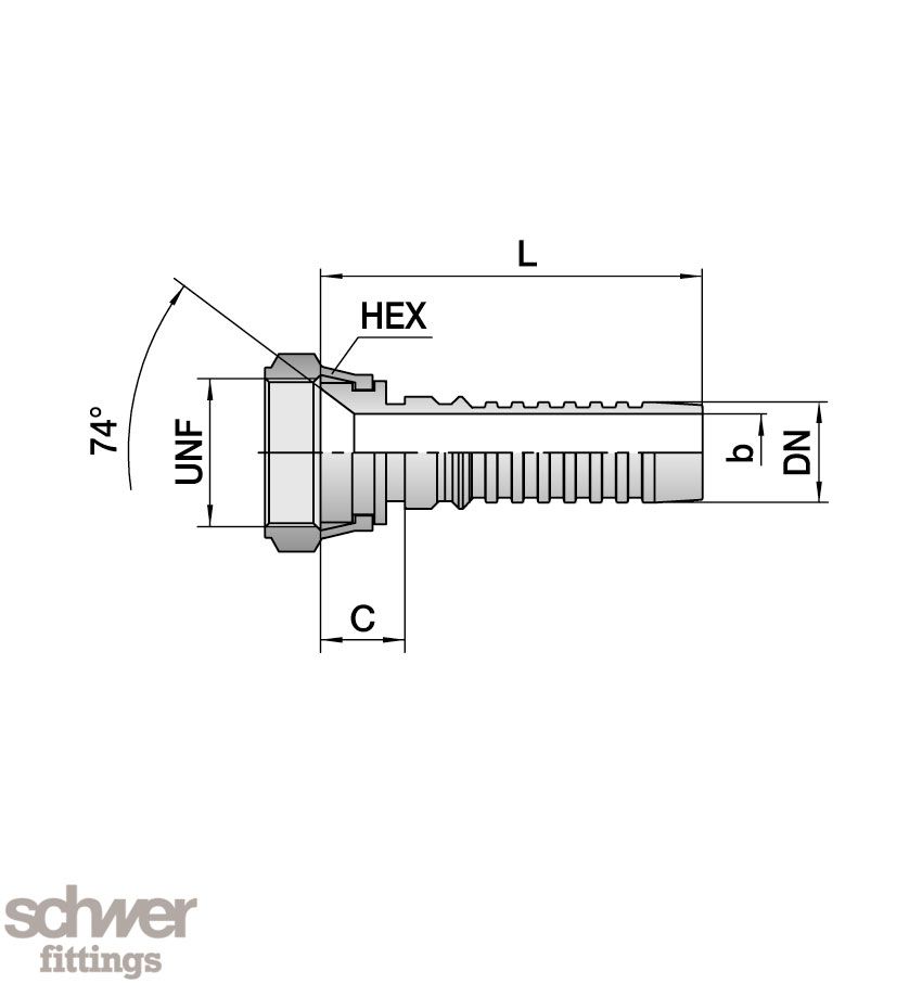 ﻿﻿Interlock Hose Tail Swivel Female DKJ
