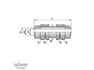 Gerader Schott-Verbinder