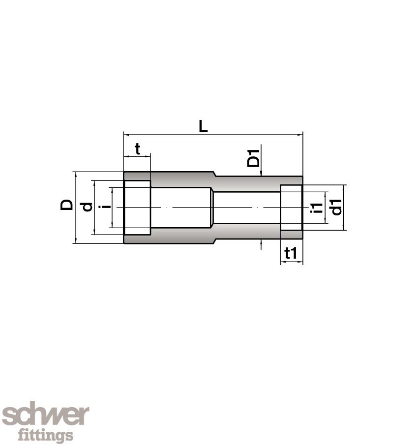 Insteek-reduceer fitting