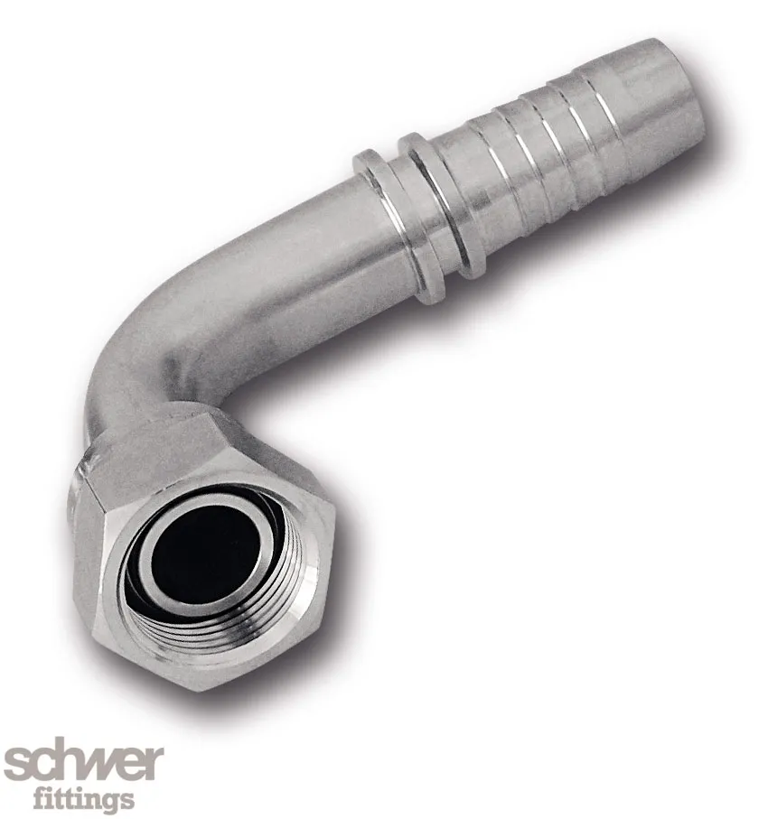 Schlauchstutzen DKRO 90°, mit O-Ring