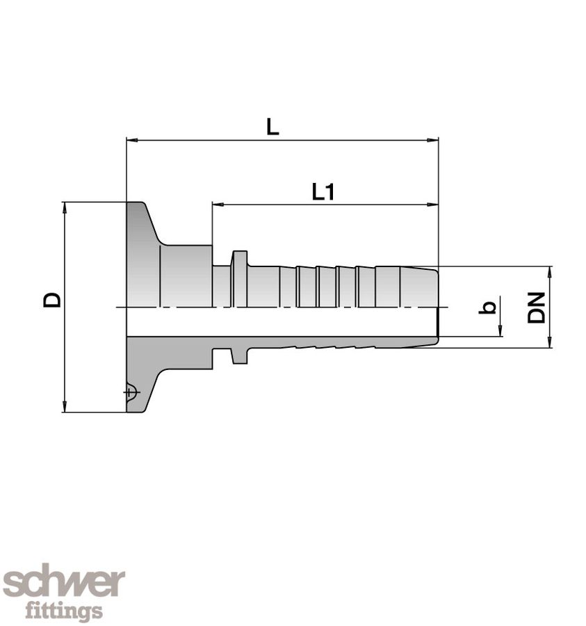 Klemm-Schlauchstutzen
