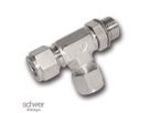 Einstellbare T-Einschraubverschraubung, horizontal SAE / MS