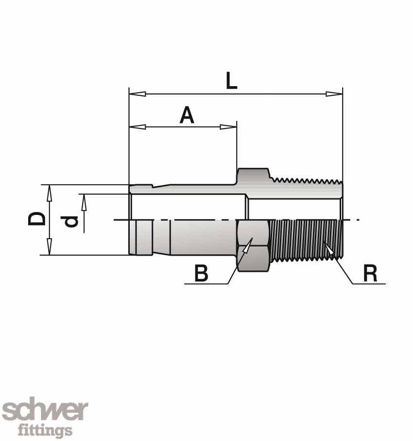 Einschraub-Schaft Adapter