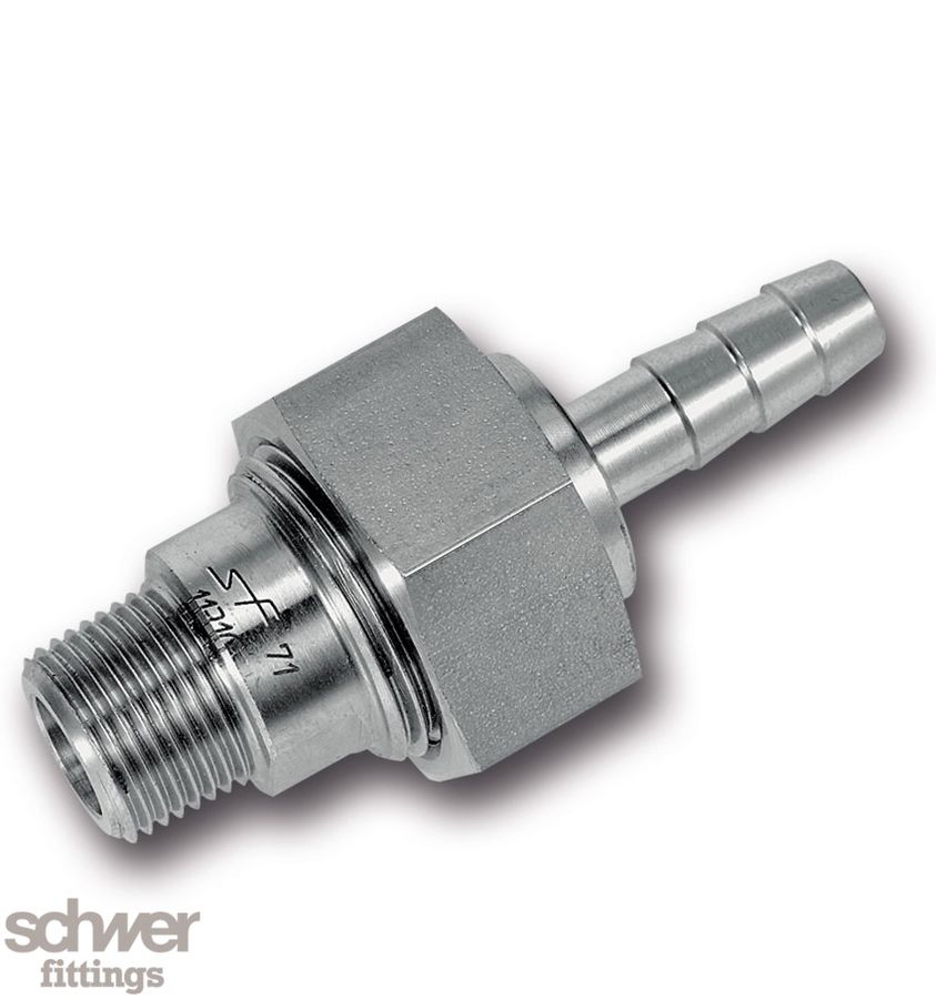 代引き人気 活接头(一端外螺纹，一端连接软管） - schwer.com - Schwer Fittings タイムセール