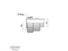 Schlauch-Adapter für 24° Innenkonen
