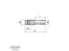 Stecker offen, mit Schlauchanschluss