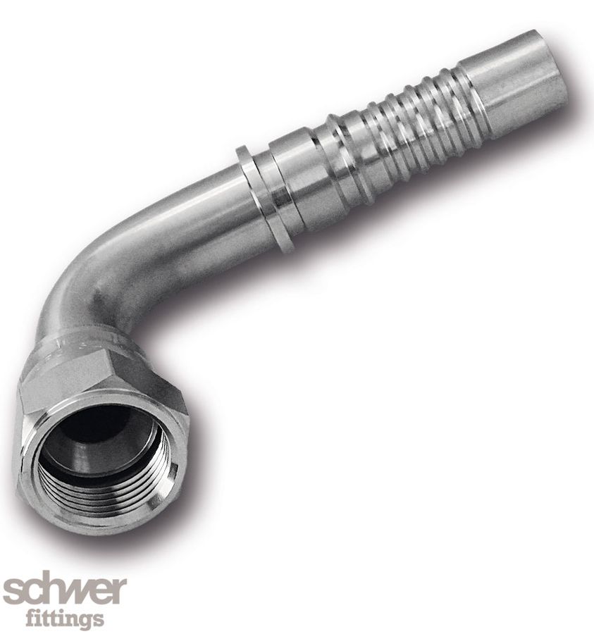 ﻿﻿Interlock Hose Tail Swivel Female 90° DKJ
