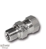 Racor manómetro orientable