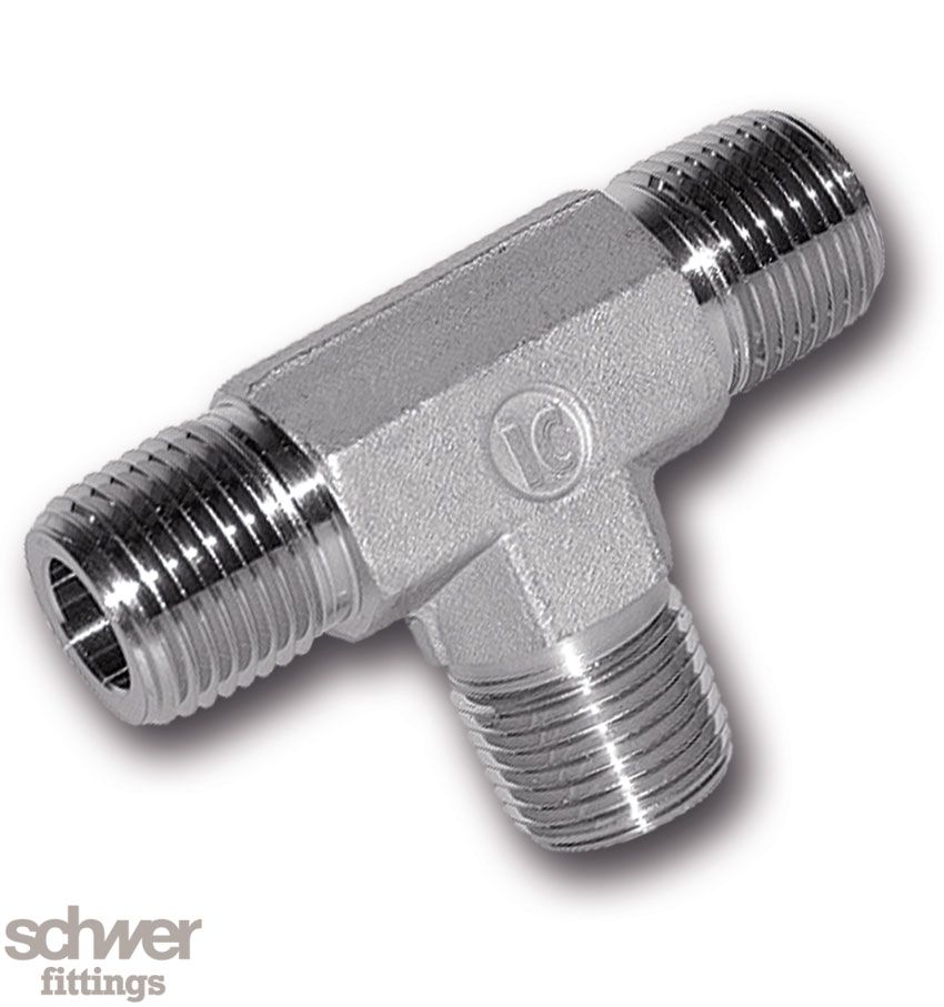 T-Stück mit Aussengewinde