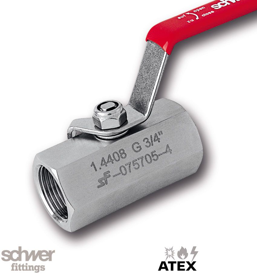 Einteiliger Kugelhahn